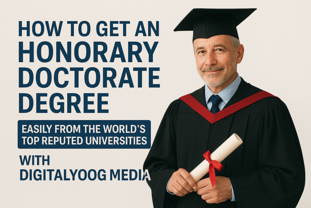 How to Get an Honorary Doctorate in India?